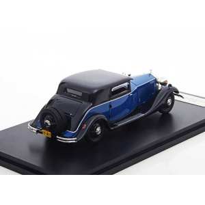 1/43 Rolls Royce Phantom II Continental Windovers Coupe 1933 голубой с темно-синим