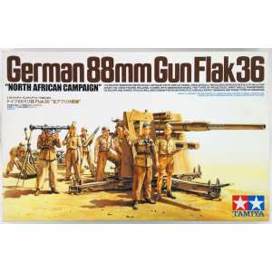 1/35 88-мм пушка Gun Flak 36-противотанковая, Африканский корпус