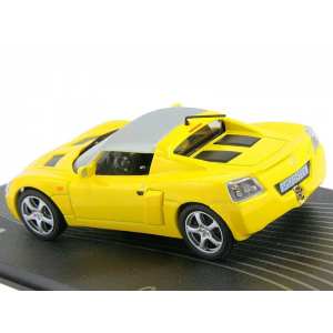 1/43 Opel Speedster 2000-2005 желтый с серебристой крышей