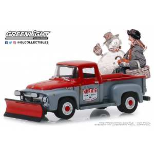 1/64 Ford F-100 Pick-up with Snow Plow (снегоуборочная) 1956