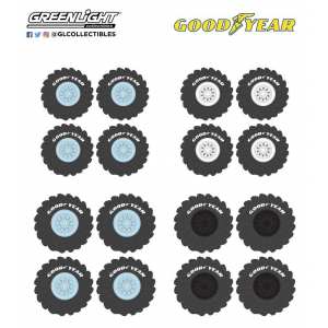 1/64 набор Wheel & Tire Packs Series 2 4 комплекта колес Kings of Crunch Goodyear