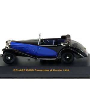 1/43 DELAGE D8SS Fernandez & Darrin 1932 Black/Blue