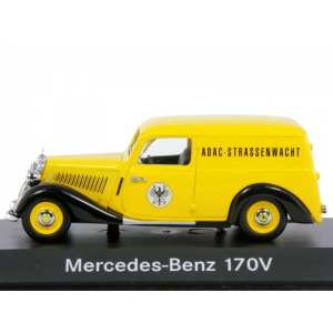 1/43 Mercedes-Benz 170 V Kastenwagen ADAC фургон желтый