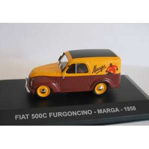 1/43 FIAT 500 C фургончик Marga 1950 желтый/коричневый