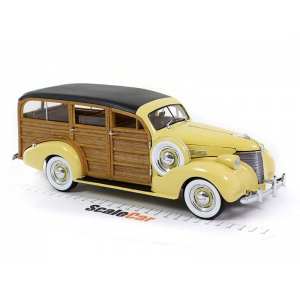 1/18 Chevrolet Woody Station Wagon 1939 Woody бежевый с отделкой деревом