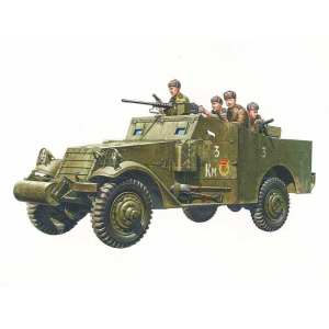 1/35 M3A1 SCOUT CAR разведывательный бронеавтомобиль с пятью фигурами советских солдат