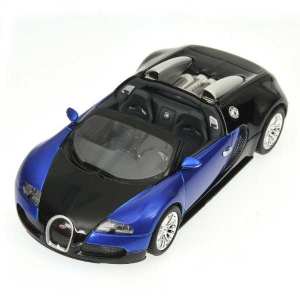1/43 Bugatti VEYRON GRAND SPORT - 2010 - BLACK METALLIC/BLUE METALLIC