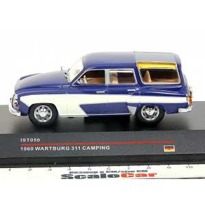 1/43 Wartburg 311 CAMPING 1957 Dark Blue and Cream