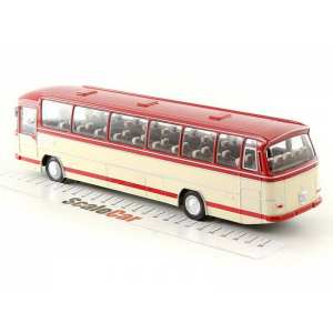 1/43 Mercedes-Benz O 302 автобус 1965 красный/бежевый