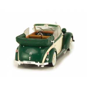 1/43 Mercedes-Benz 230 Cabriolet D W153 (1939-1941) зеленый с бежевым
