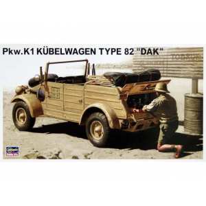 1/24 Армейский автомобиль Pkw.K1 KUBELWAGEN TYPE 82, DAK, Африка Корпс