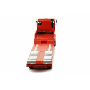 1/43 DAF 2800 Low-Boy Trailer красный с белым