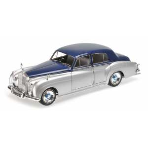 1/18 Rolls Royce Silver Cloud II - 1954 - серебристый с синим