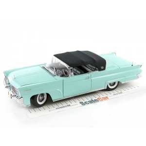 1/18 Lincoln MARK III CLOSED CONVERTIBLE, 1958 бирюзовый с черным тентом