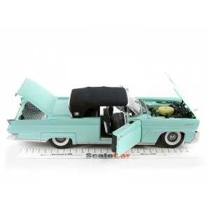 1/18 Lincoln MARK III CLOSED CONVERTIBLE, 1958 бирюзовый с черным тентом