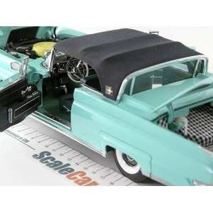 1/18 Lincoln MARK III CLOSED CONVERTIBLE, 1958 бирюзовый с черным тентом