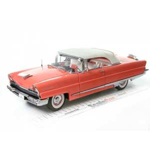 1/18 Lincoln Premiere Convertible 1956 коралловый с белым тентом