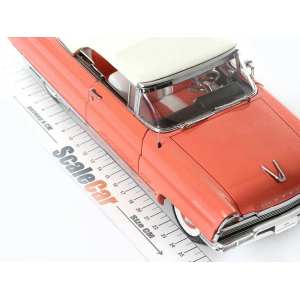 1/18 Lincoln Premiere Convertible 1956 коралловый с белым тентом