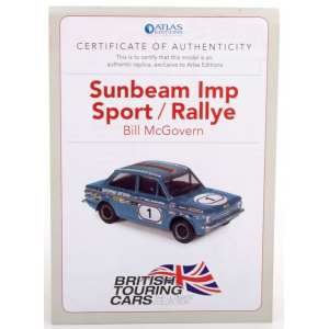 1/43 Sunbeam IMP 1 Bill Mcgovern George Bevan Imp BTCC чемпион 1972