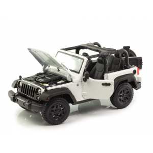 1/18 Jeep Wrangler 3d 2014 открытый белый