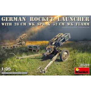 1/35 GERMAN ROCKET LAUNCHER with 28cm WK Spr & 32cm WK Flamm