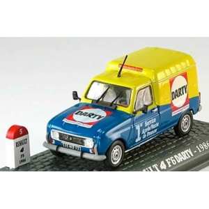 1/43 Renault 4 F6 1986 DARTY blue yellow