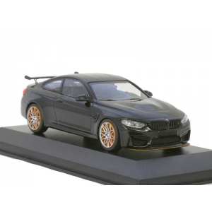 1/43 BMW M4 GTS 2016 черный металлик с оранжевыми колесами