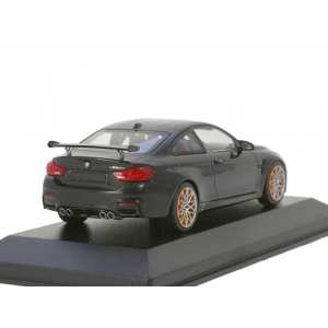 1/43 BMW M4 GTS 2016 черный металлик с оранжевыми колесами