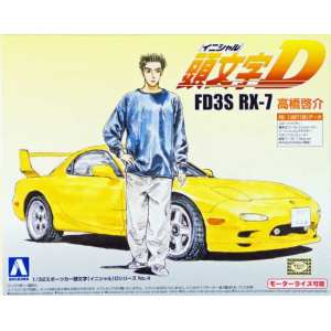 1/32 Автомобиль Mazda RX-7 FD3s Keisuke Takahashi (Автомобиль Кейсуке Такахаши, анимэ Initial-D)