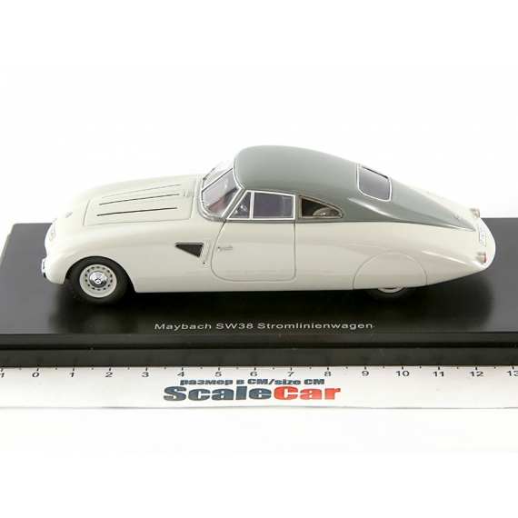 1/43 MAYBACH SW 38 Streamline Car Doerr & Schreck 1939 светло-серый/серый