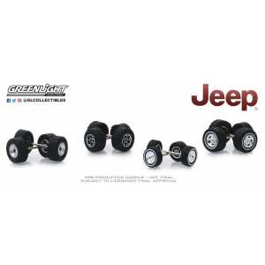 1/64 набор Wheel & Tire Packs 4 комплекта колес для JEEP