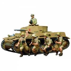 1/35 Танк PANZERKAMPFWAGEN II Ausf F/G с 20мм пушкой KWK38, 7,92мм пул-ом MG34 и 5 фигурами
