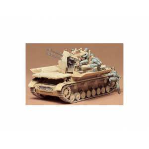 1/35 Немецкая 4-х ствольная зенитка Flakpanzer IV Mobelwagen с 4 фигурами