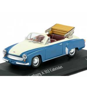 1/43 Wartburg A 311 CABRIOLET - 1958 - BLUE / WHITE