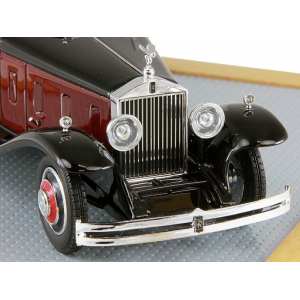 1/43 Rolls Royce Phantom II 1933 Special Town Car Brewster sn218AMS черный/бордовый/бежевый