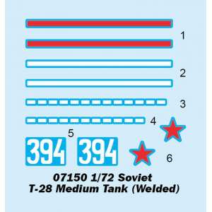 1/72 Танк Soviet T-28 Medium Tank (Welded)