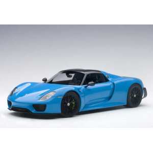 1/18 Porsche 918 Spyder Weissach Package 2013 (blue) синий