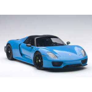 1/18 Porsche 918 Spyder Weissach Package 2013 (blue) синий