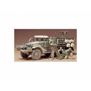 1/35 Американский грузовик с пулеметом М2 и расчетом минометчиков с 81-мм минометом