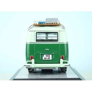 1/43 Volkswagen T1 Deluxe Bus Mindersamba(с багажником) 1959 светло зеленый/зеленый