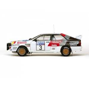 1/18 Audi Quattro A2 3 H.Mikkola/A.Hertz 2nd 1984 Lombard RAC Rally