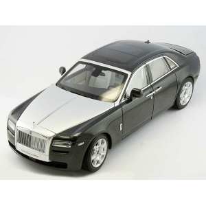 1/18 Rolls Royce Ghost SWB LHD Darkest Tungsten Seashell Satin Silver