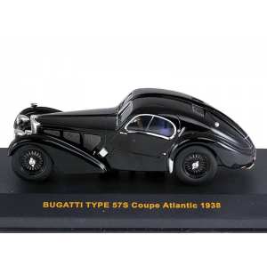 1/43 Bugatti TYPE 57S COUPE ATLANTIC 1938 Black (blue interiors)