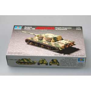 1/72 Немецкая САУ Sd.Kfz.186 Jagdtiger, Ягдтигр ( Порше)с циммеритом