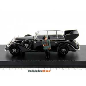 1/43 Mercedes-Benz 770K Cabriolet F маршала Карла Маннергейма 1943 открытый кабриолет с фигуркой (специальное издание, тираж 100