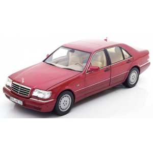 1/18 Mercedes-Benz S500 (W140) 1997 красный металлик