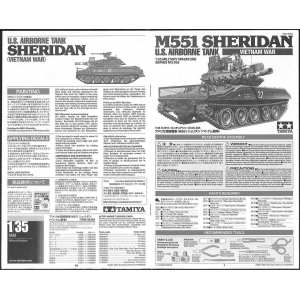 1/35 Американский танк Sheridan. Вьетнамская война. С тремя фигурами.