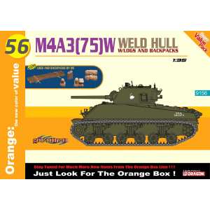 1/35 Танк M4A3 (75)W Weld Hull + Logs And Backpacks