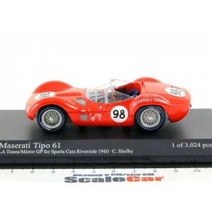 1/43 MASERATI TIPO 61 - CARROLL SHELBY - LA TIMES/MIRROR GP FOR SPORTS CARS 1960