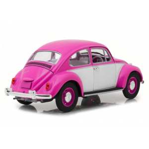 1/18 Volkswagen Beetle 1967 розовый с белым